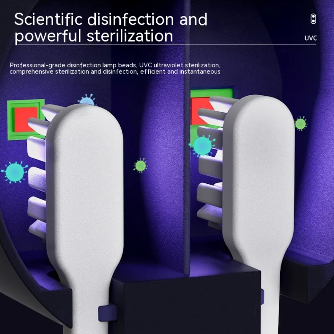 Brusora-Portable UV Toothbrush Sanitizer & Dryer